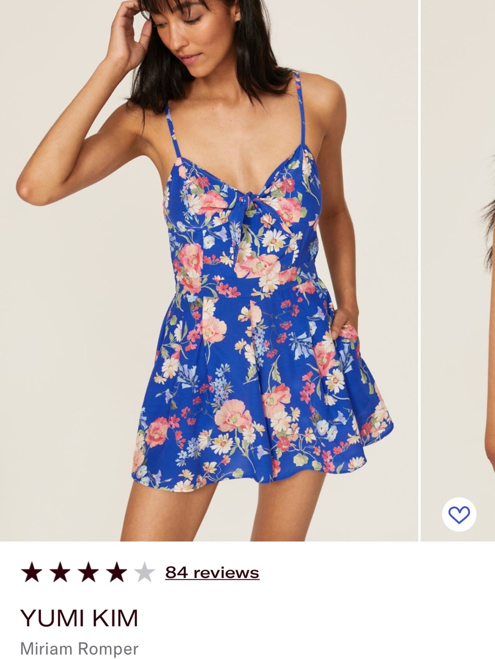 Yumi Kim women’s romper floral size small